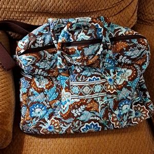 Vera Bradley Weekender Travel Bag Java Blue